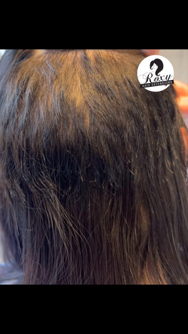 What a challenge! 
This lovely lady had a hair transplant a few months ago.
The hair at the back has grown enough to not only fit a bond on, but also safely! 
I completely avoided any areas that had new follicles.

We used 6 packs to fill out the hair that was missing, cutting down each and every bond to make as small as possible without shedding 🫶🏽

#roxyhairextensions #hairtransplant #hairtransformation #hairextensions #keratin #keratinbonds #remyhair
