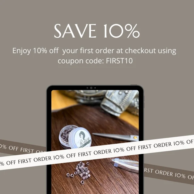 To all my lovely regular and new customers, use this code: FIRST10 at checkout to save 10% off!
This can be used once only per customer so make the most of it during your shop on ANY and ALL products!
Can’t see what you want in stock? Just drop me a message as I prioritise stock deliveries for items that are most wanted! 
This coupon can also be used for our training courses @fakealicioustraining and @roxyhairextensionstraining