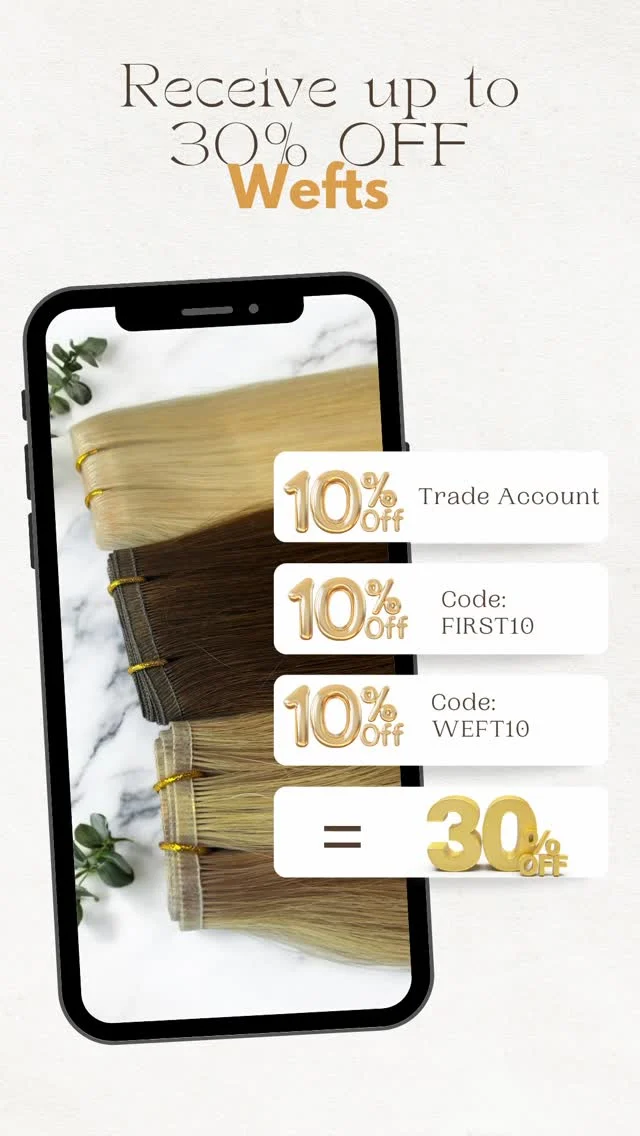 End of line SALE! Making way for NEW STOCK!
You can receive up to 30% online by having a trade account and using 2 discount codes at checkout for our remaining wefts we have in stock! 
We will soon be introducing our smallest wefts yet in our new shades 💋

#roxyhairextensions #hairextensions #essexhair #flatwefts #weft #wefts #sewinweave #sale #hairextensionssale #saleuk #hair #extensions #discountcode #essex #basildon #thurrock #lakeside